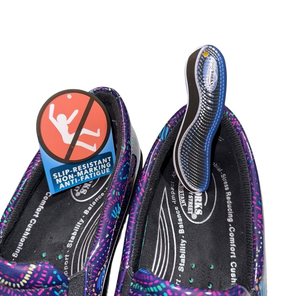 Easy Works By Easy Street Leeza Purple Slip-On Clog Women's Size 9.5 M - Picture 15 of 16